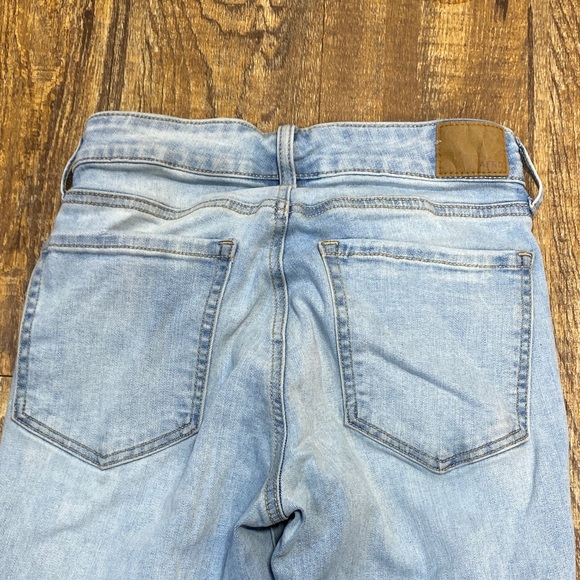 Aeropostale size 4R Blue High Rise Jeggings stretch destroyed distressed comfy - Picture 8 of 10